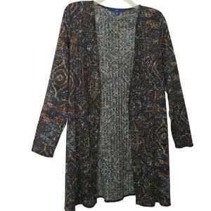 Apt. 9 Duster Cardigan - Lightweight, open front, thigh length